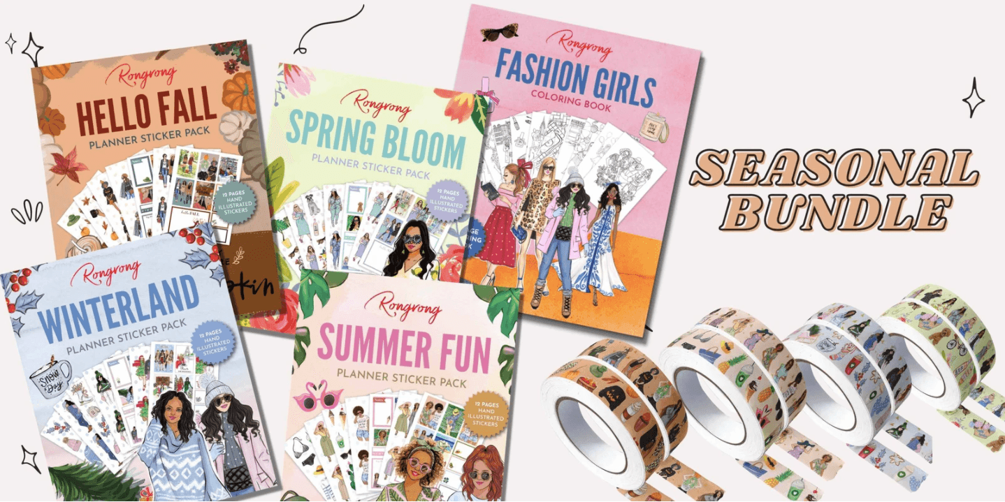 Rongrong Girls Fashion Coloring Book - DIGITAL VERSION