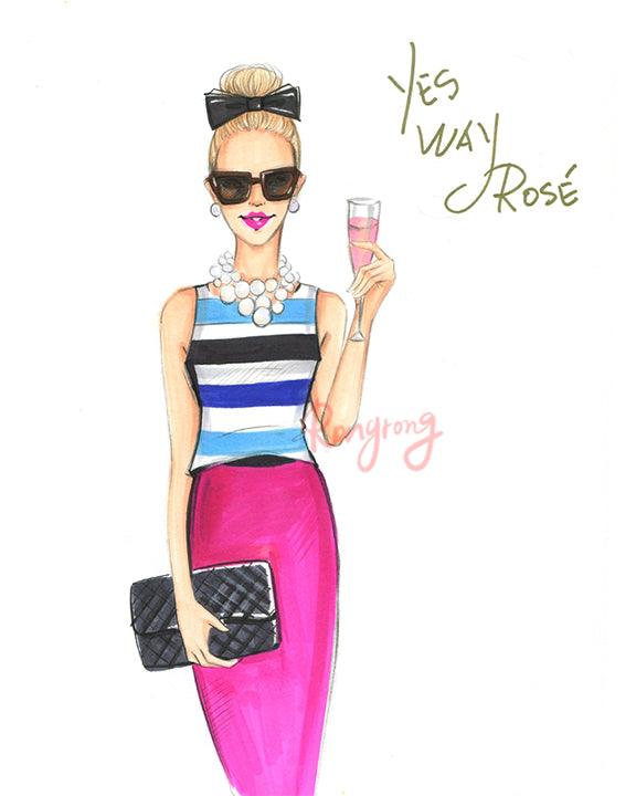 Fashion Illustration Art Print-Life is a Party- Shop Rongrong – Tagged  food