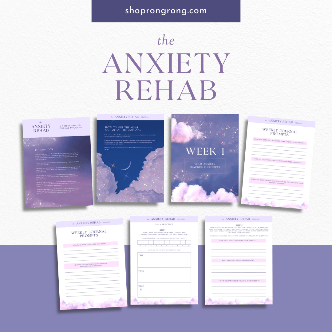 Shop Rongrong The Anxiety Rehab Journal for digital journal