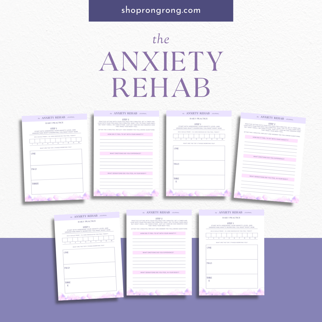Shop Rongrong The Anxiety Rehab Digital Journal
