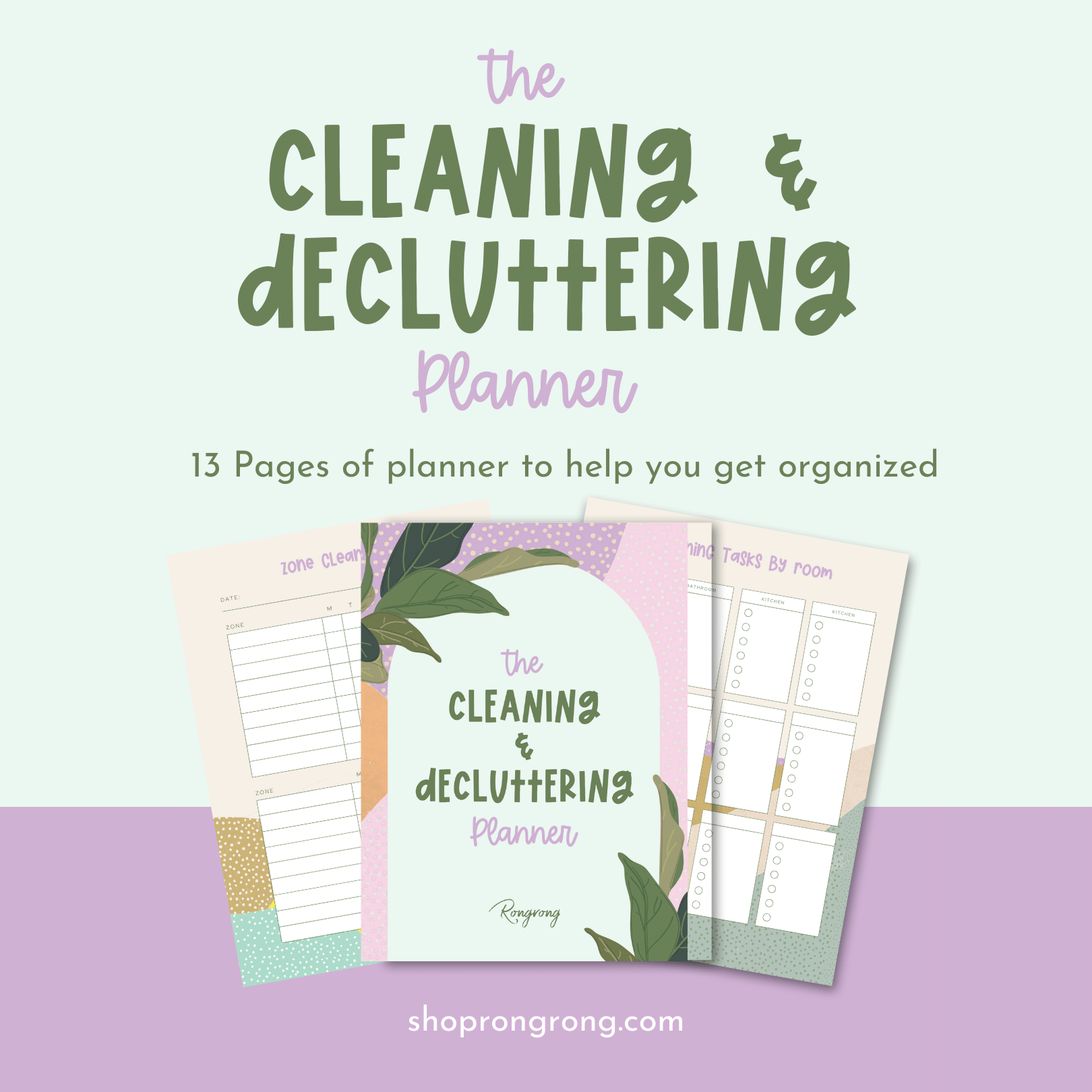 The Cleaning & Decluttering Planner - Shop Rongrong