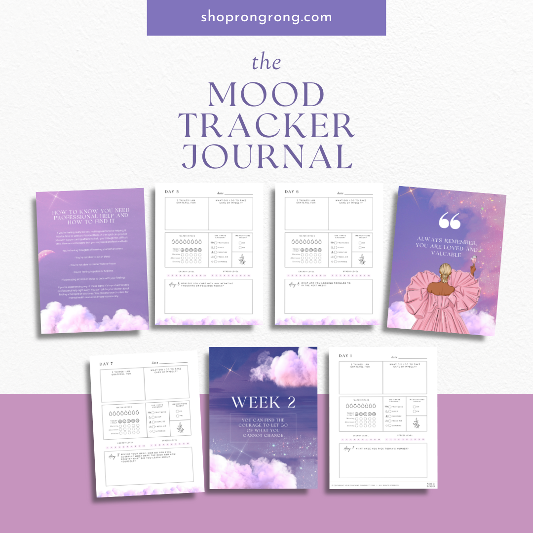 Shop Rongrong The Mood Tracker Digital Journal for Goodnotes