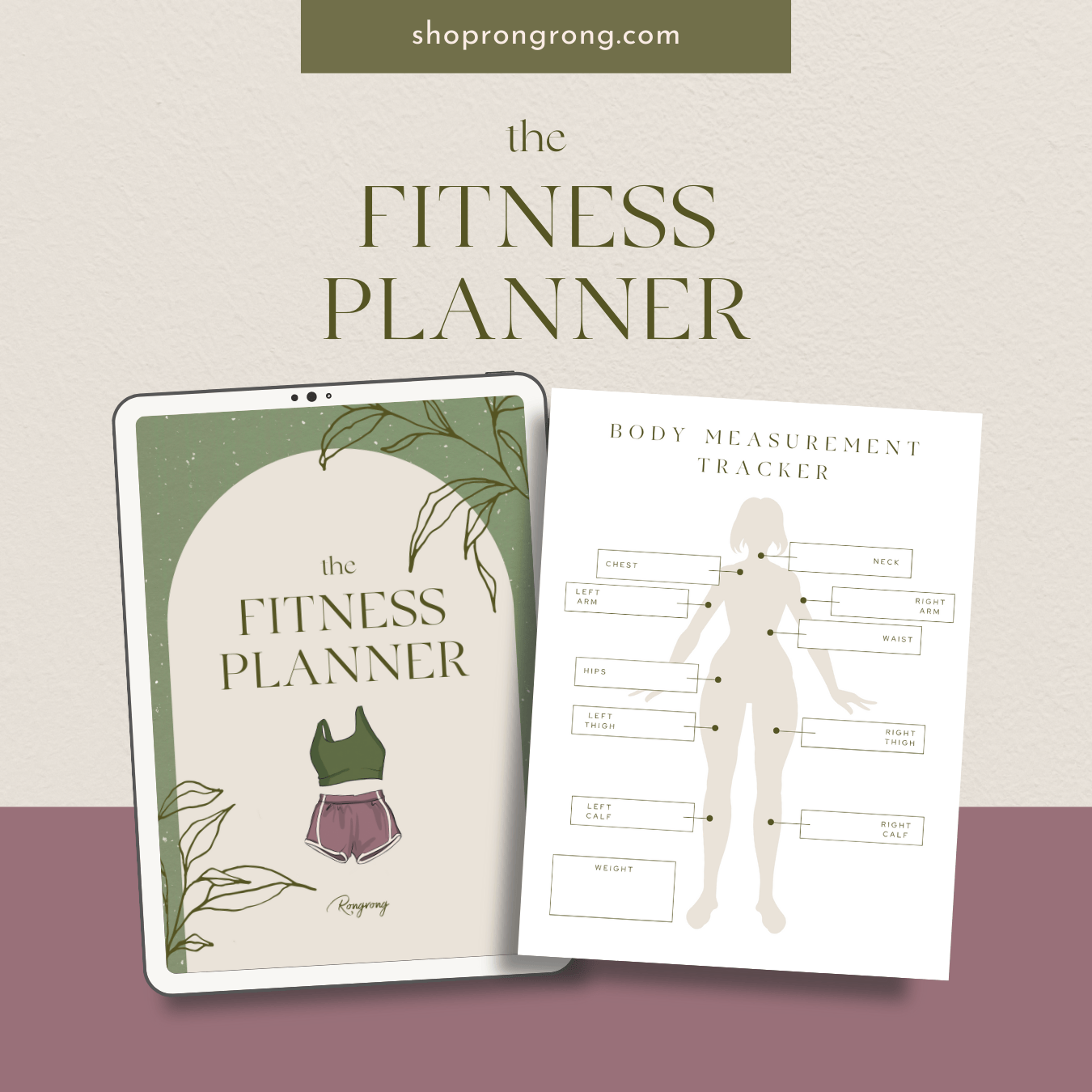 Shop Rongrong the Fitness Digital Planner
