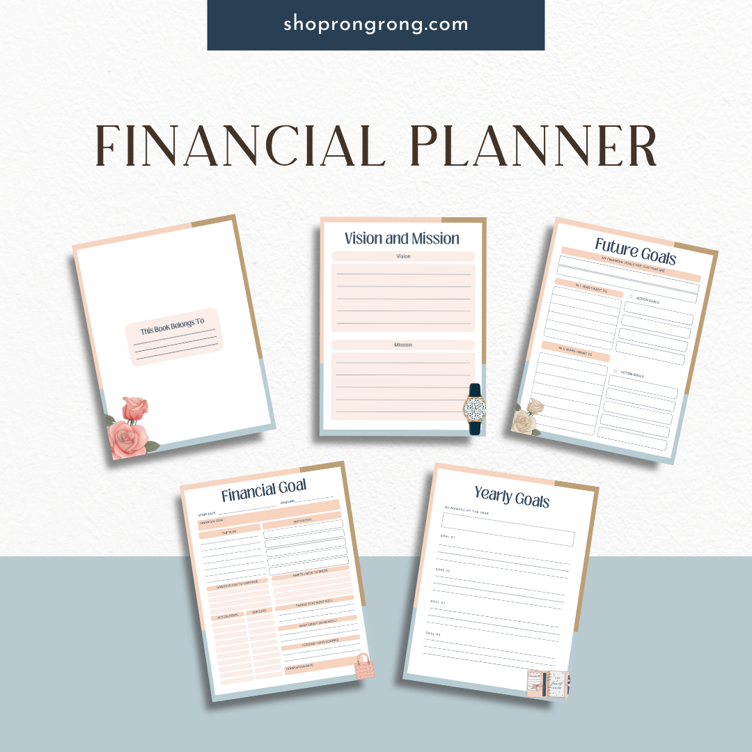 Monthly expense tracker page in financial planner