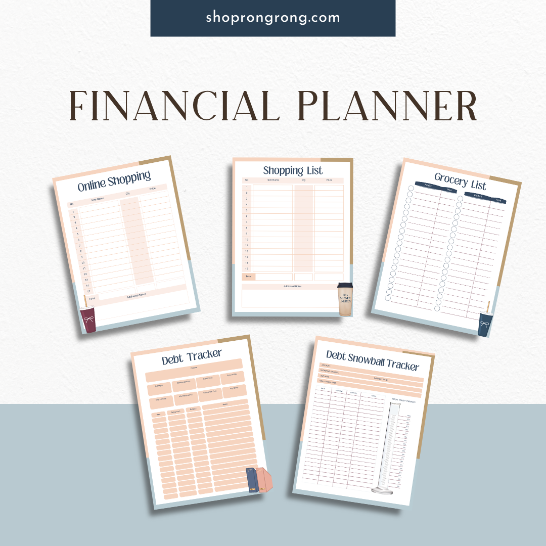Bill payment checklist page inside printable planner