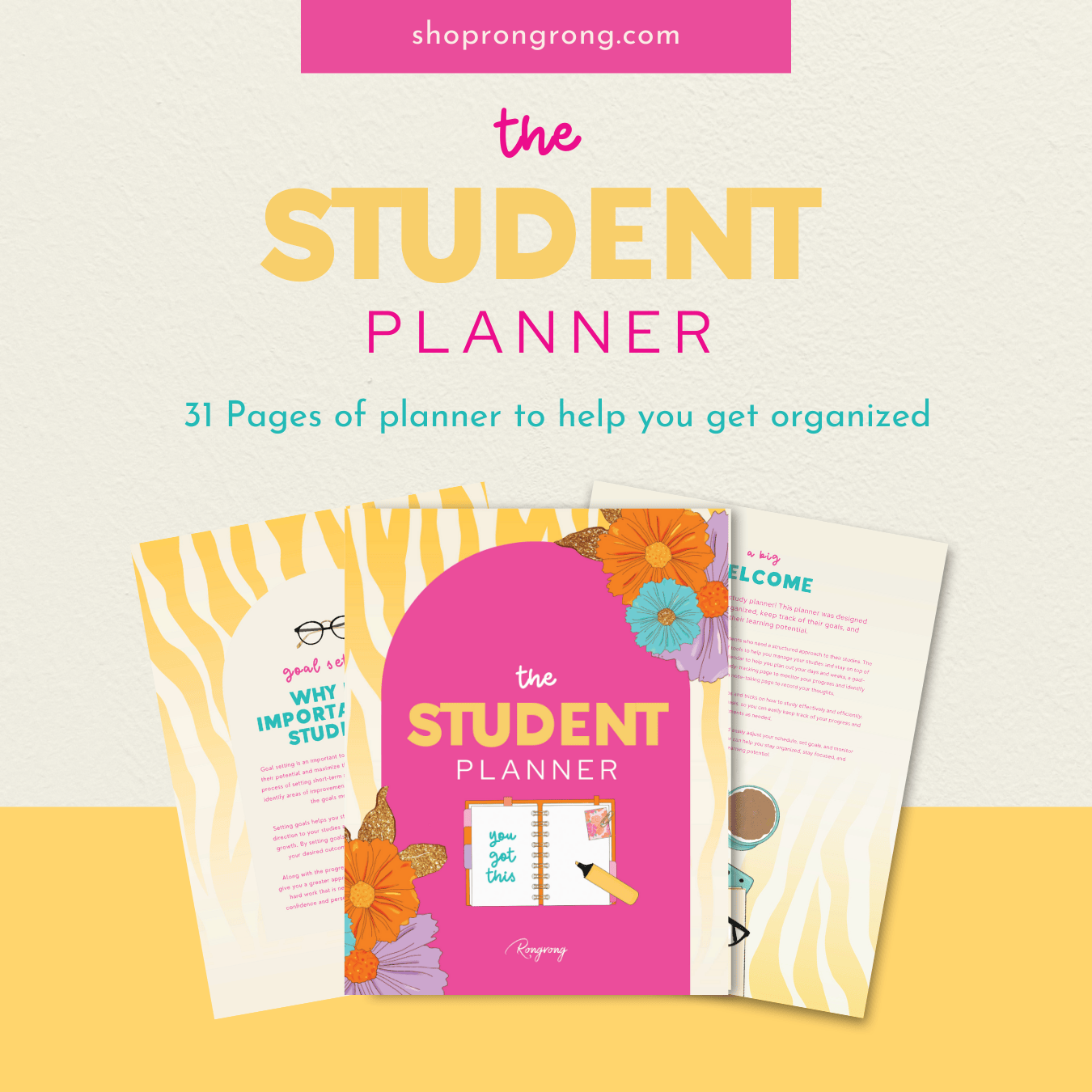 Shop Rongrong The Student Digital Planner 2023