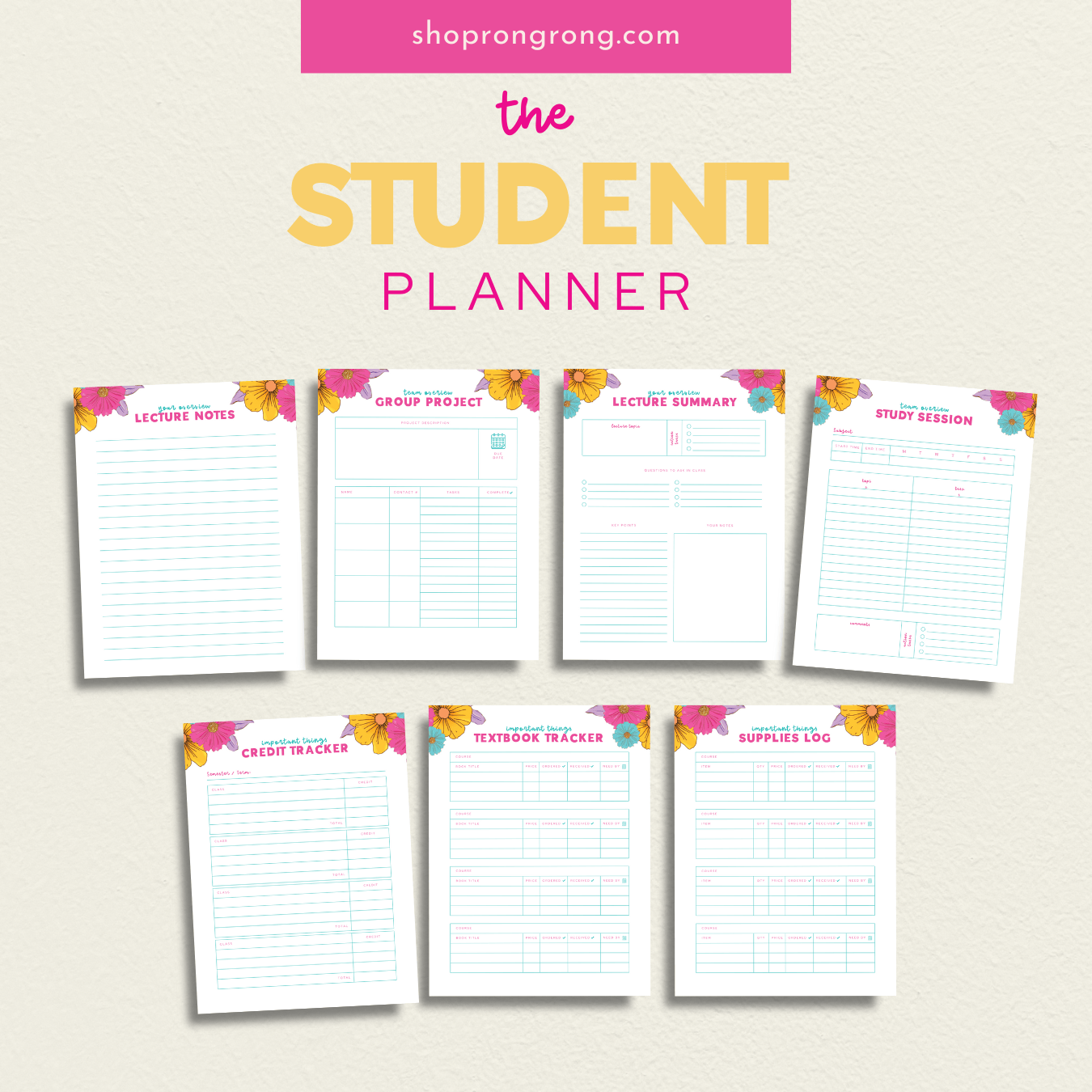 Shop Rongrong The Student Digital Planner Fall 2023