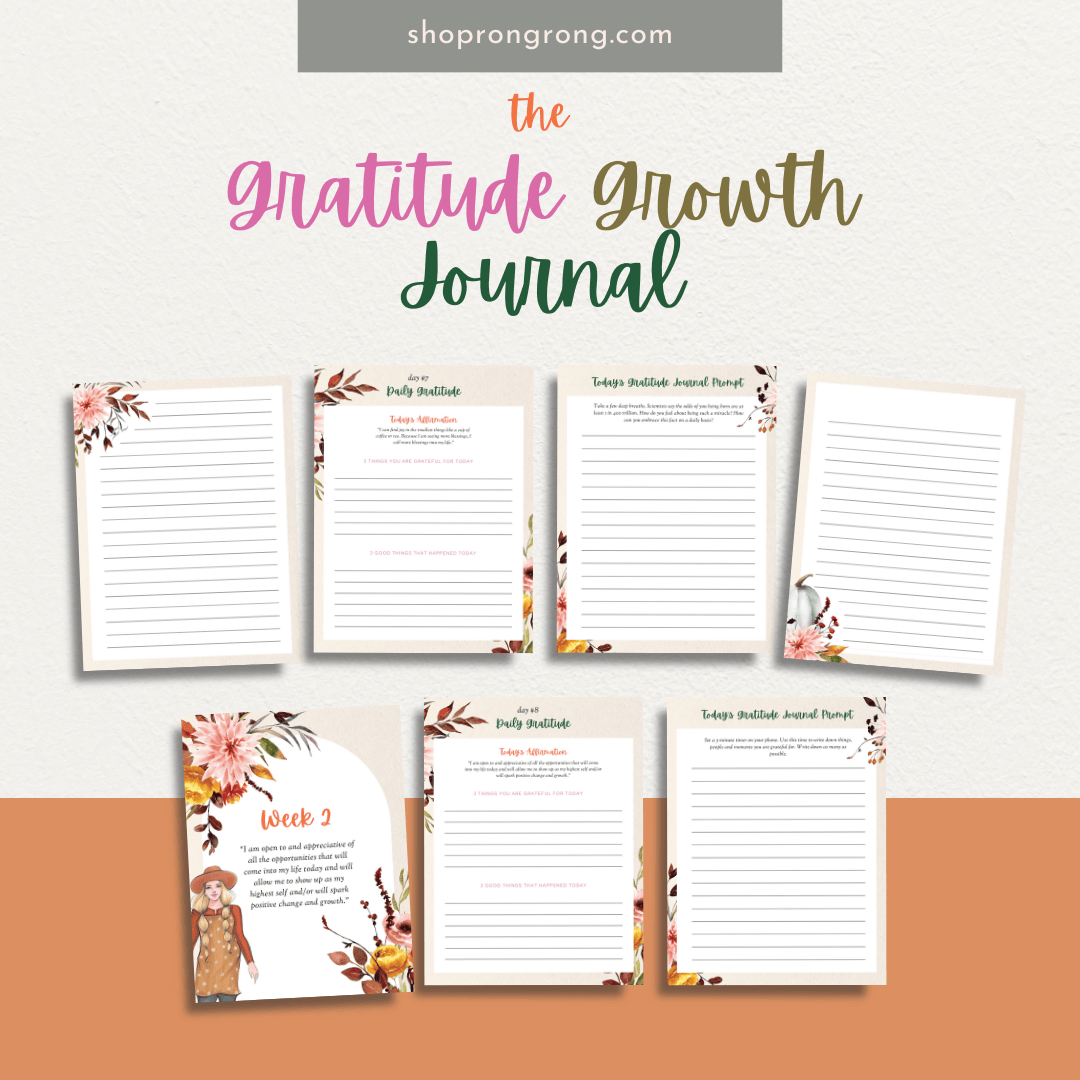 Shop rongrong Digital The Gratitude Growth Journal