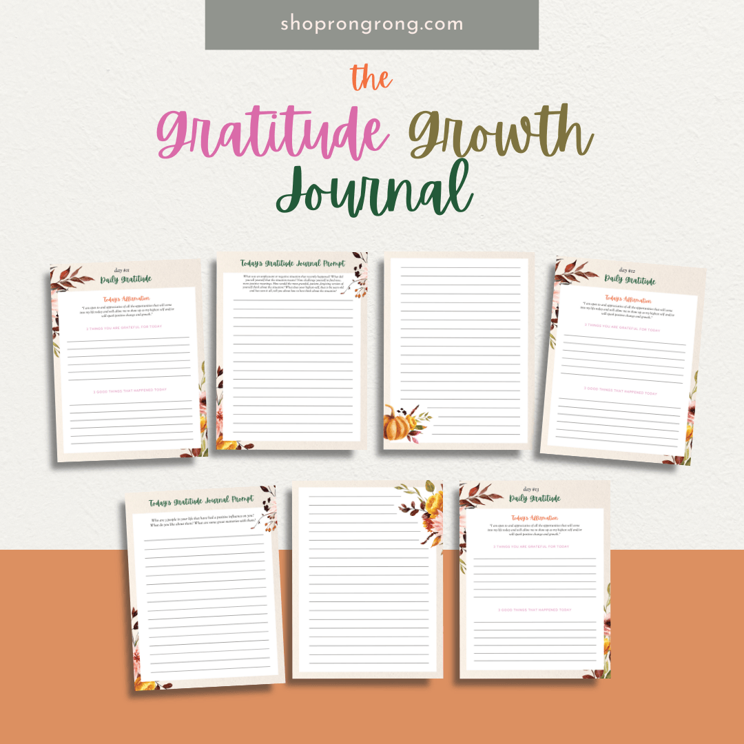 Shop rongrong Digital The Gratitude Growth Journal for digital planner