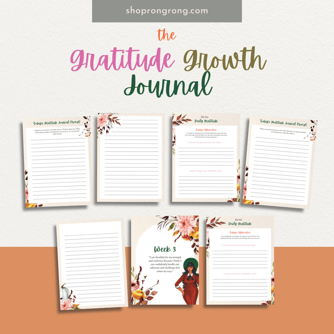 Shop rongrong Digital The Gratitude Growth Journal