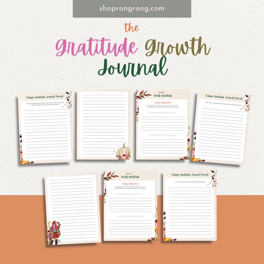 Shop rongrong Digital Download The Gratitude Growth Journal