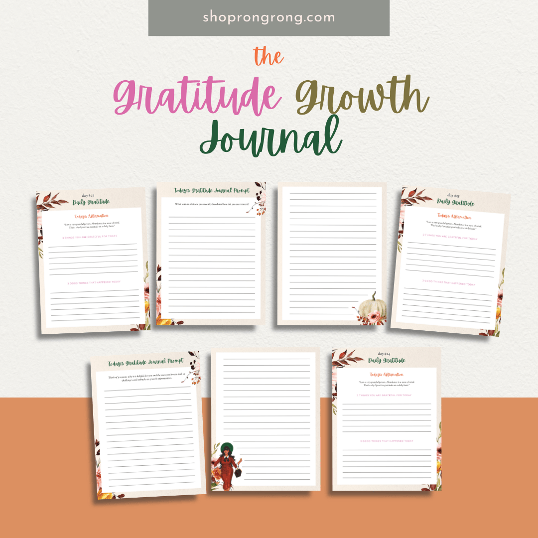 Shop rongrong Digital The Gratitude Growth Journal