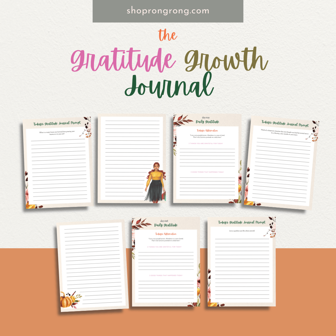 Shop rongrong Digital The Gratitude Growth Journal