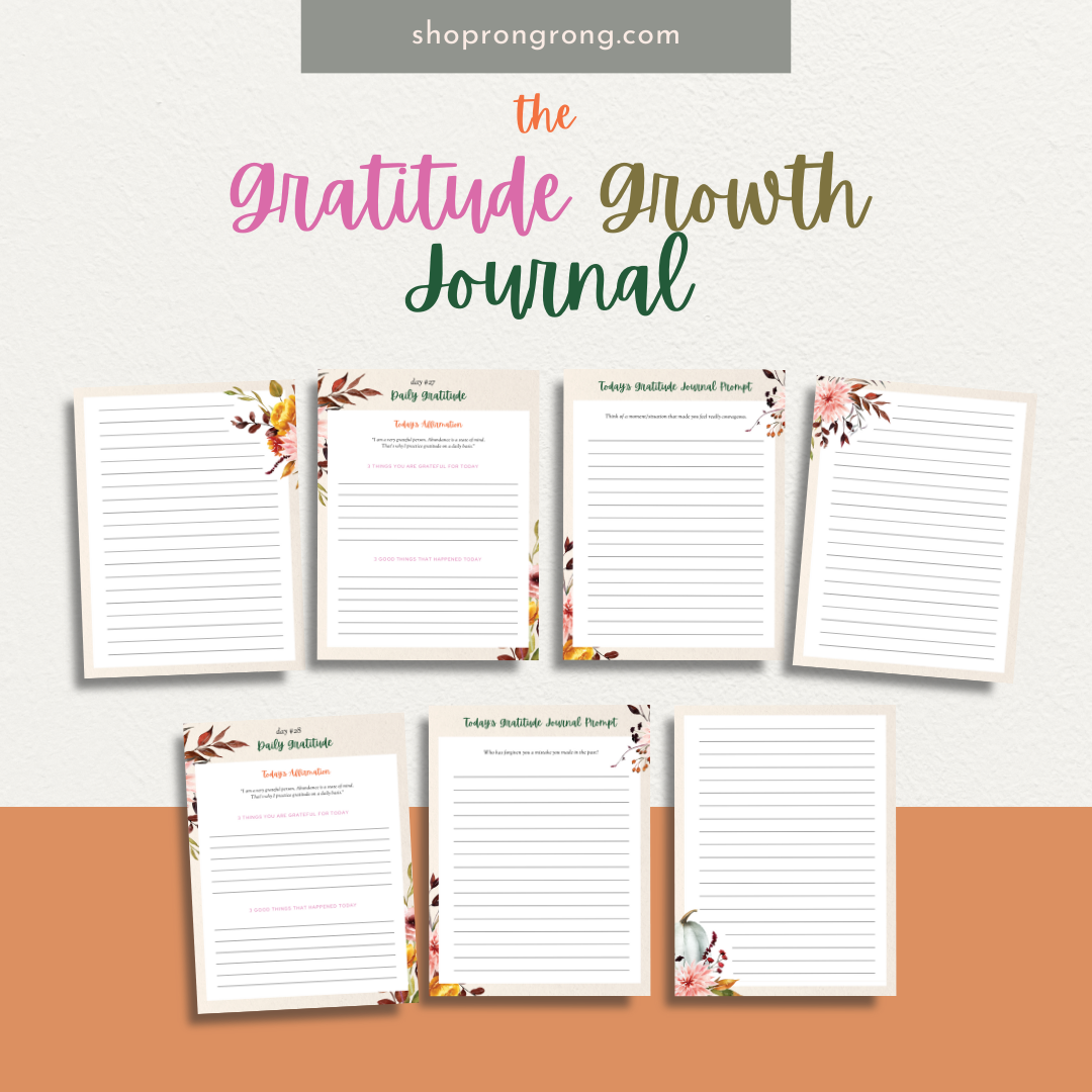 Shop rongrong Digital The Gratitude Growth Journal