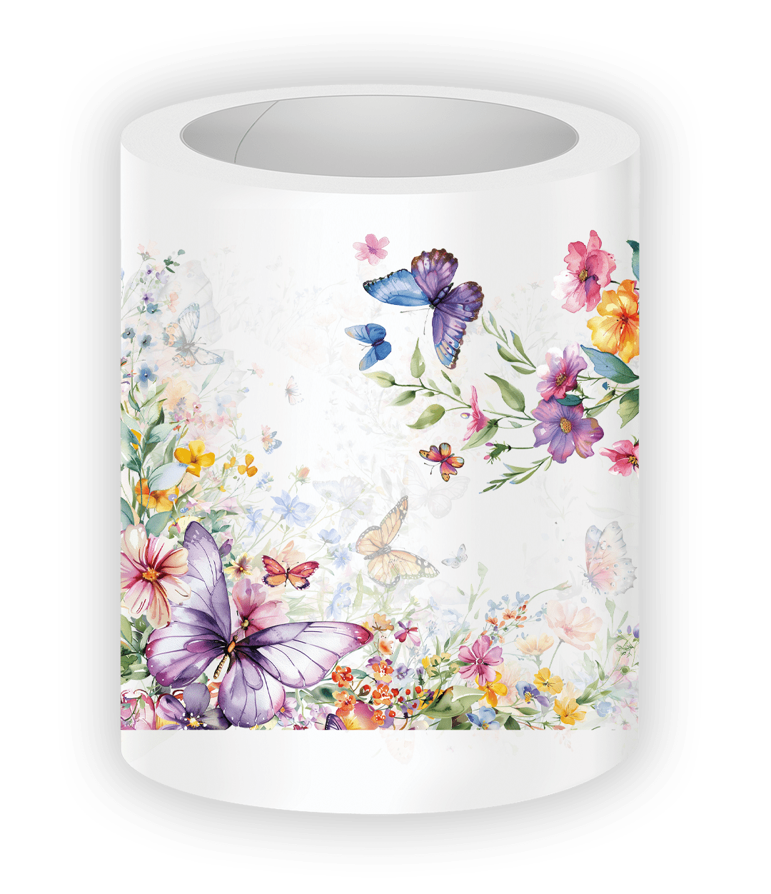 floral butterfly stickers