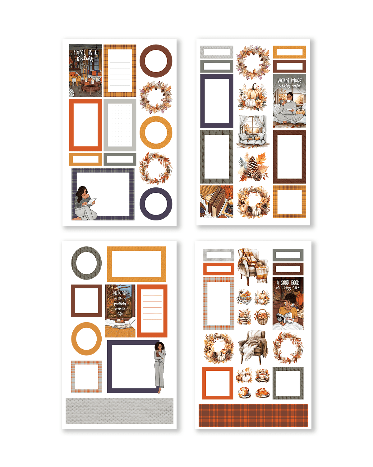 Autumn aesthetic stickers