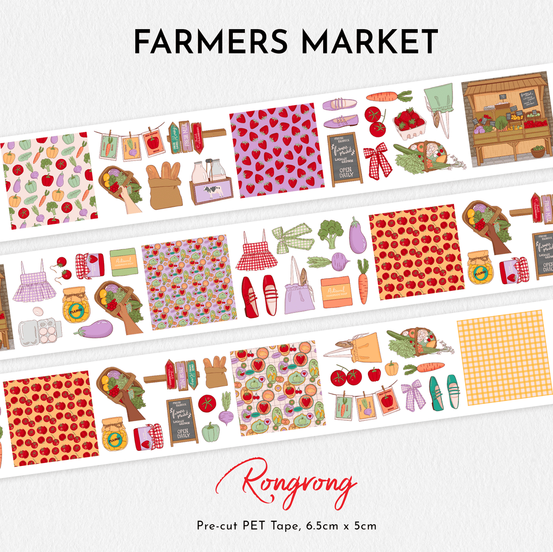 Farmers Market PET Tape
