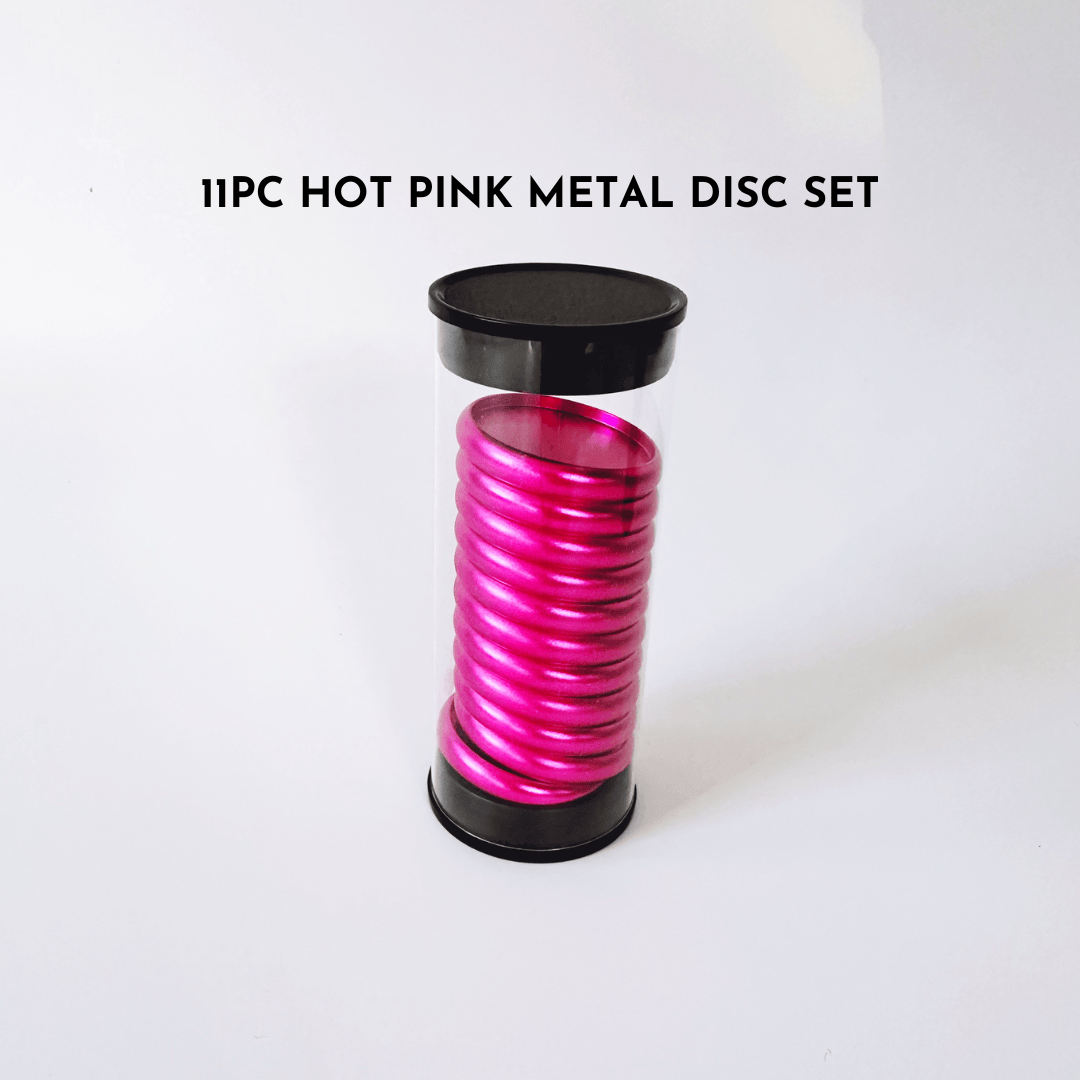 Hot Pink Metal Disc Set in Tube