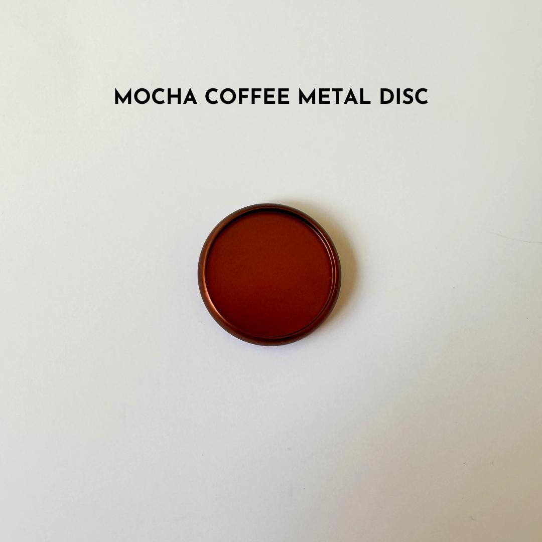Mocha coffee metal disc