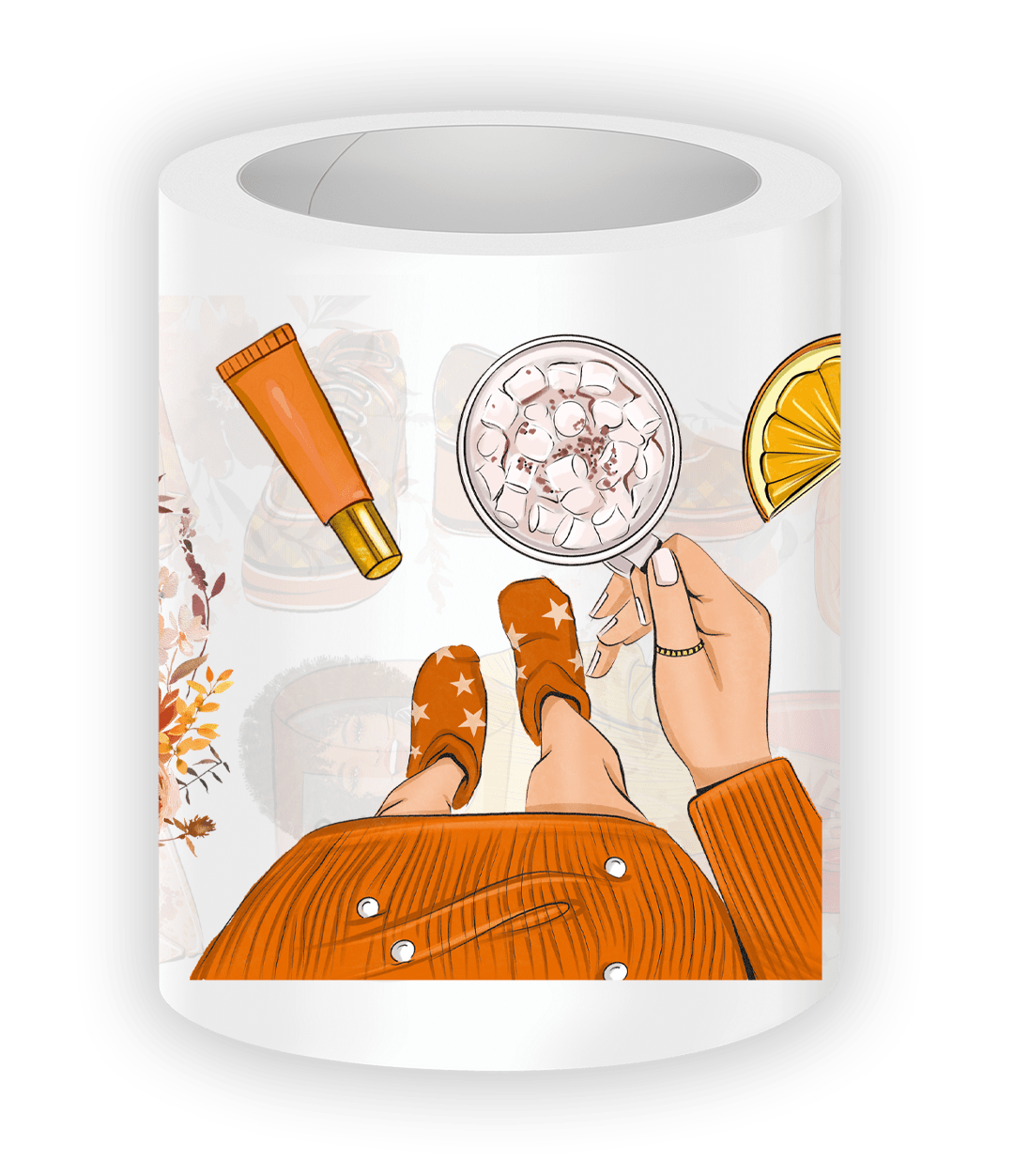 orange stickers for planner