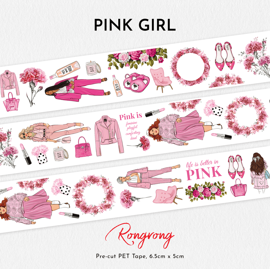Pink Girl PET Tape