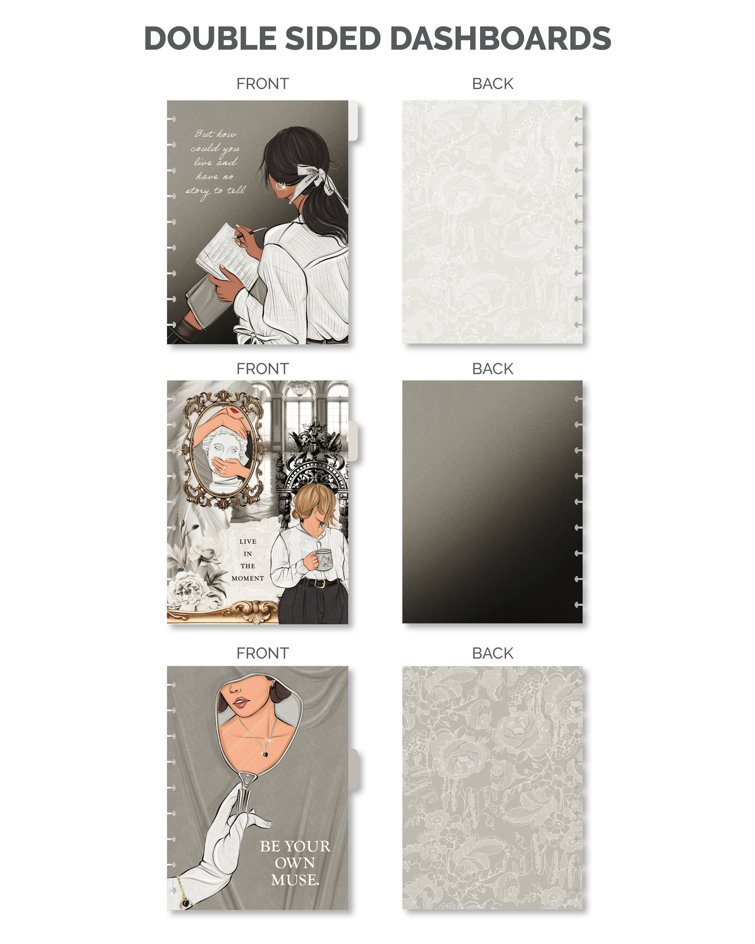 Shop Rongrong Live In The Moment Planner Cover + Dashboards