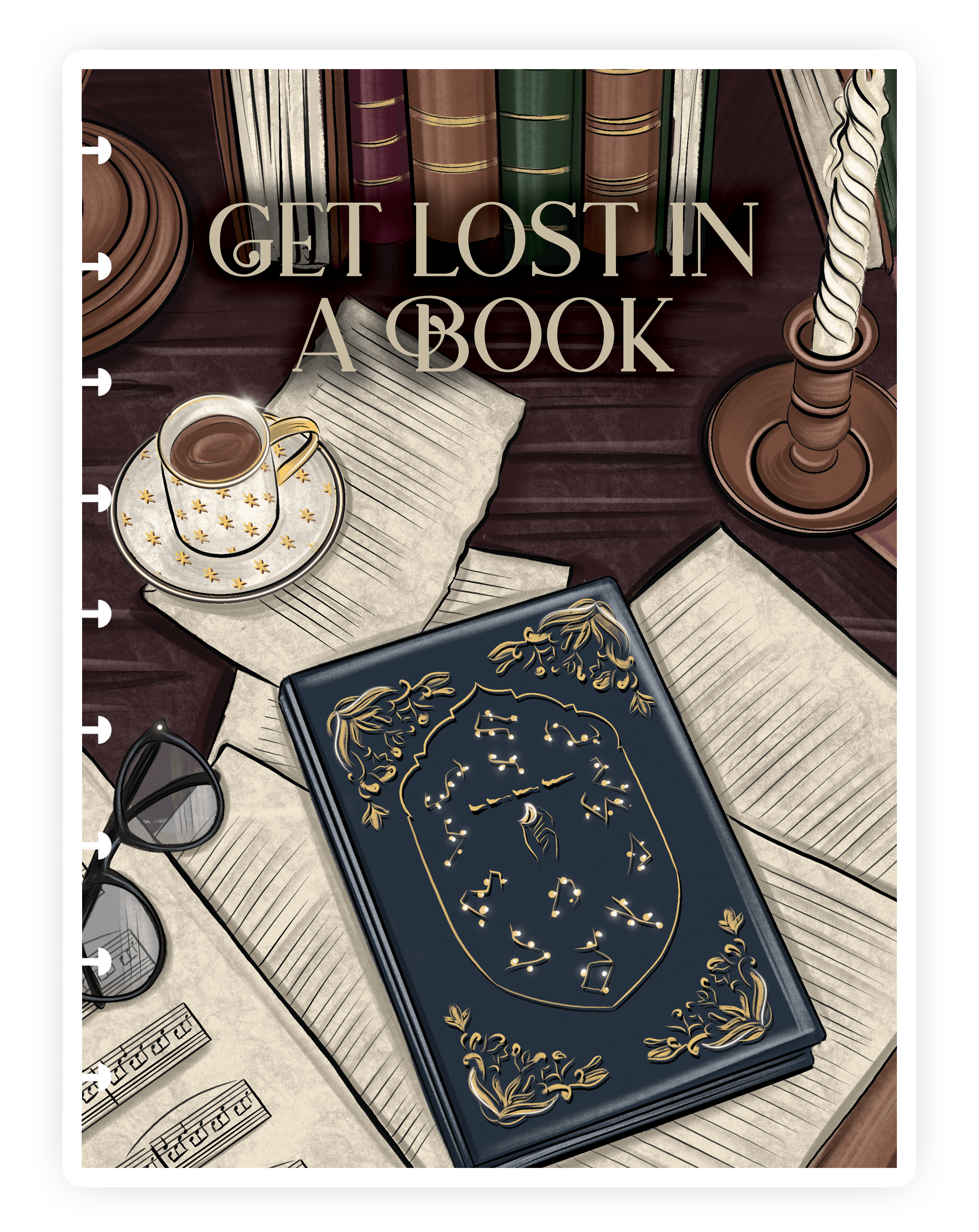 Shop Rongrong Dark Academia Planner Cover + Dashboards