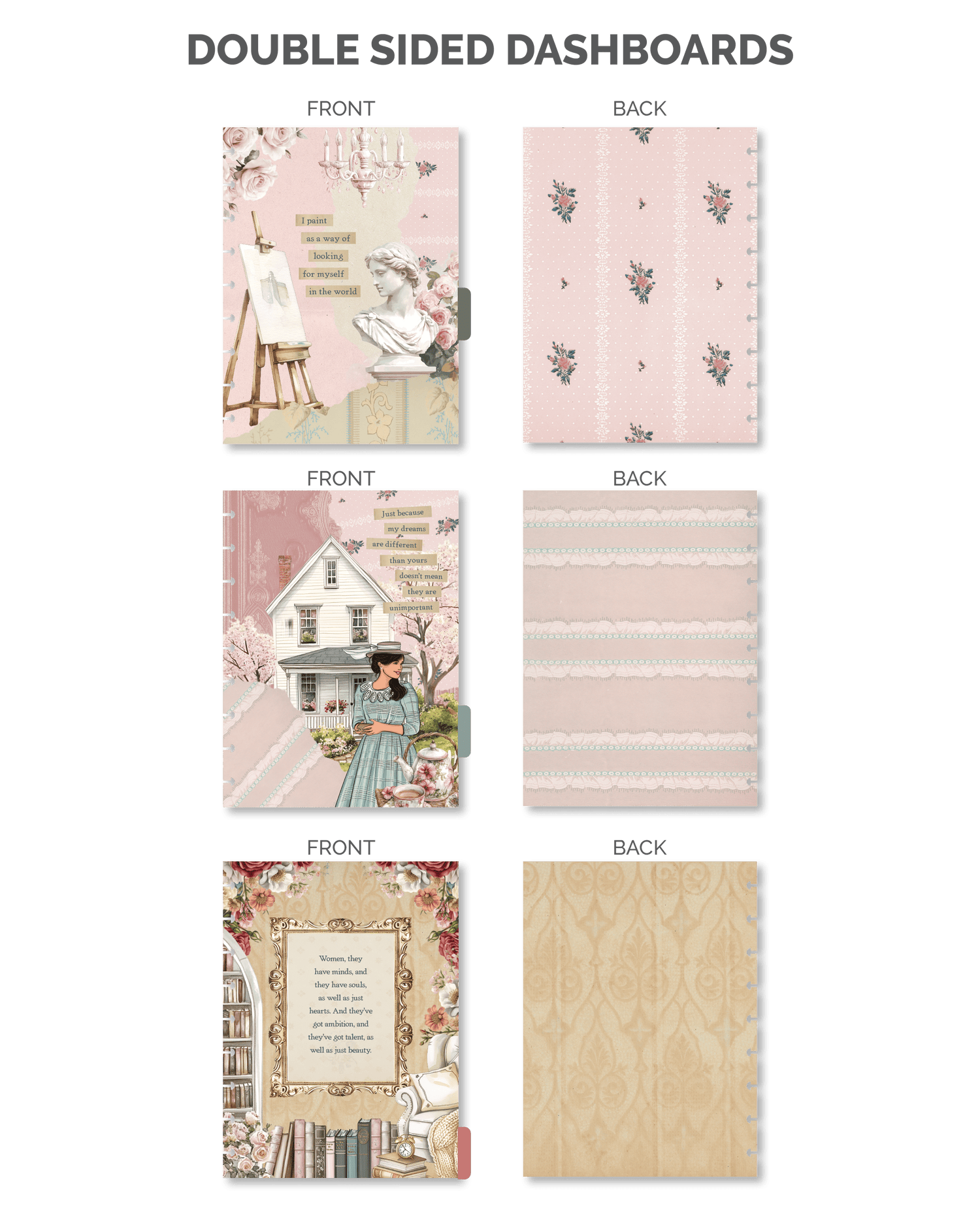 classic vintage planner cover