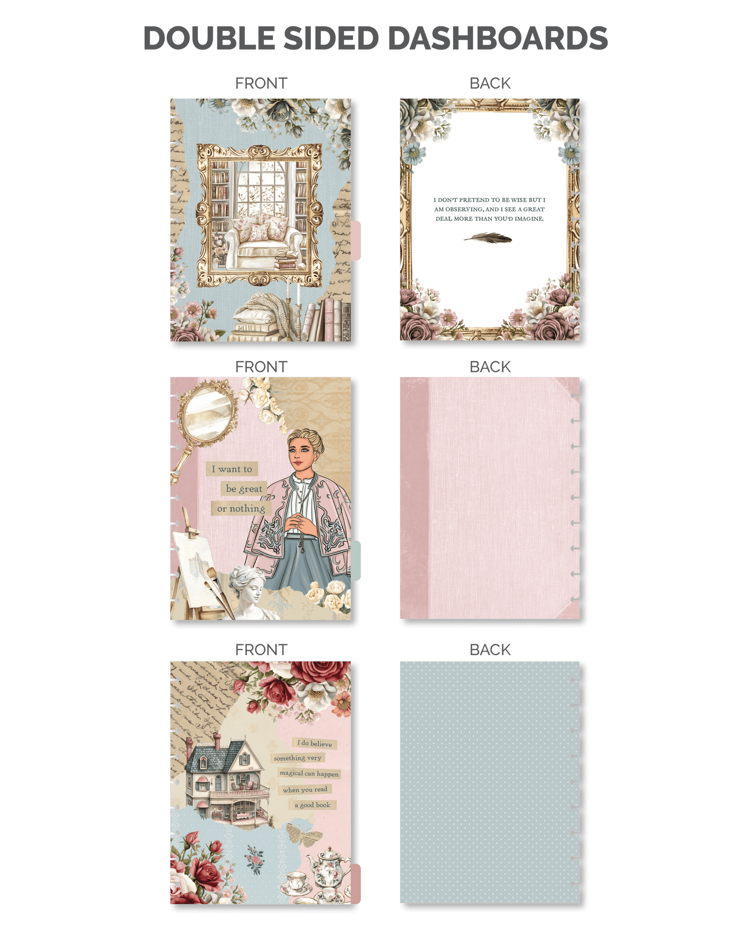 Vintage planner divider