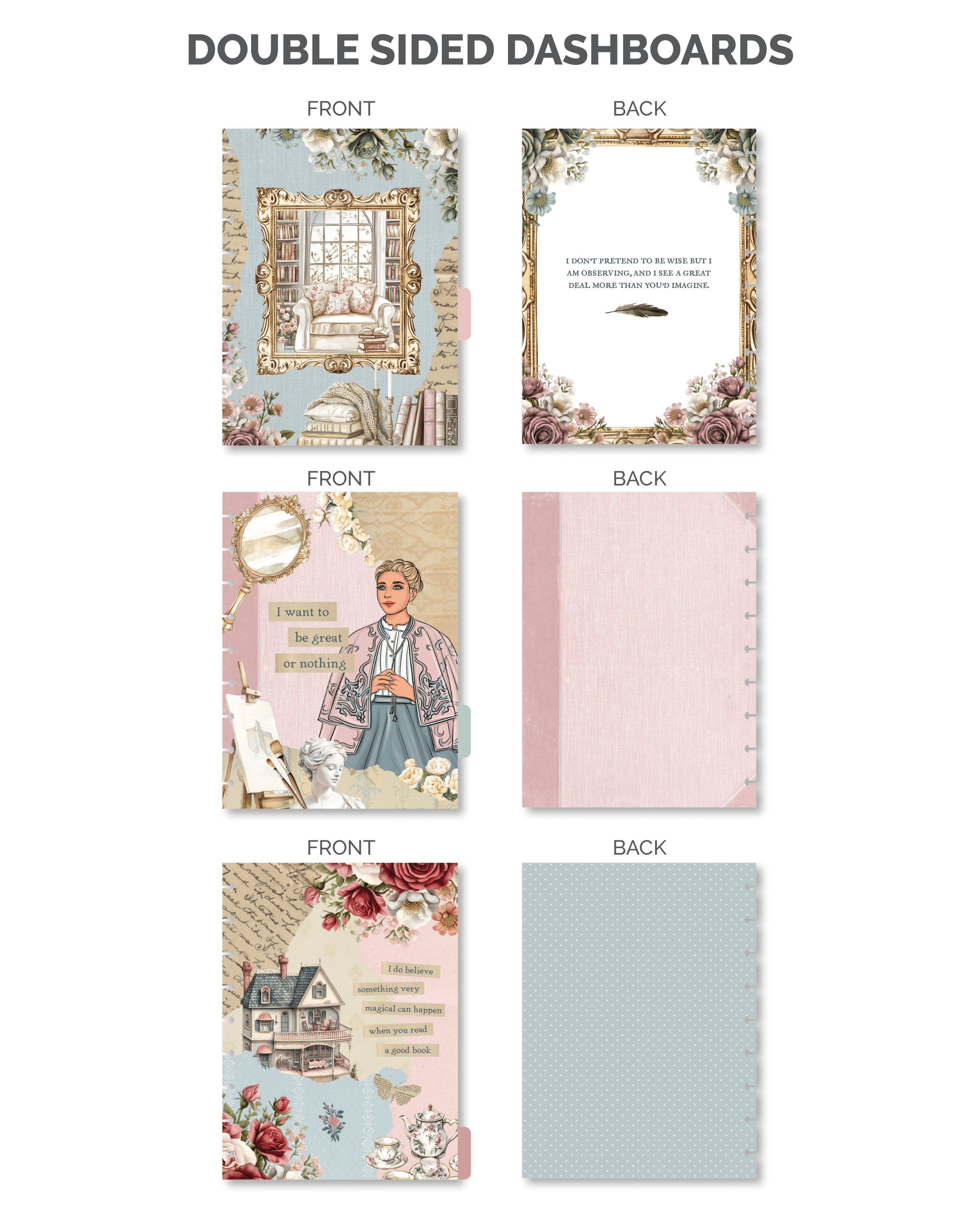 Vintage planner divider