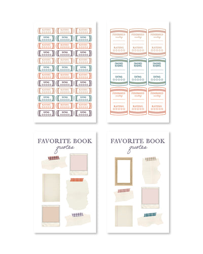 Shop Rongrong Bookwrom NO. 2 Digital Planner Sticker Pack [DIGITAL DOWNLOAD] Stickers