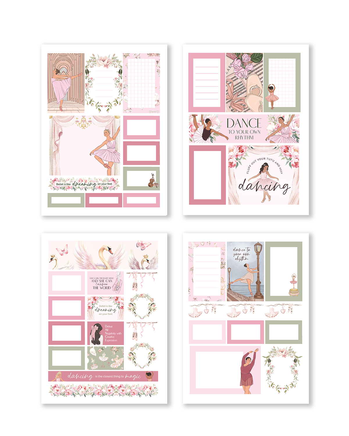 Shop Rongrong Ballerina Digital Sticker Pack