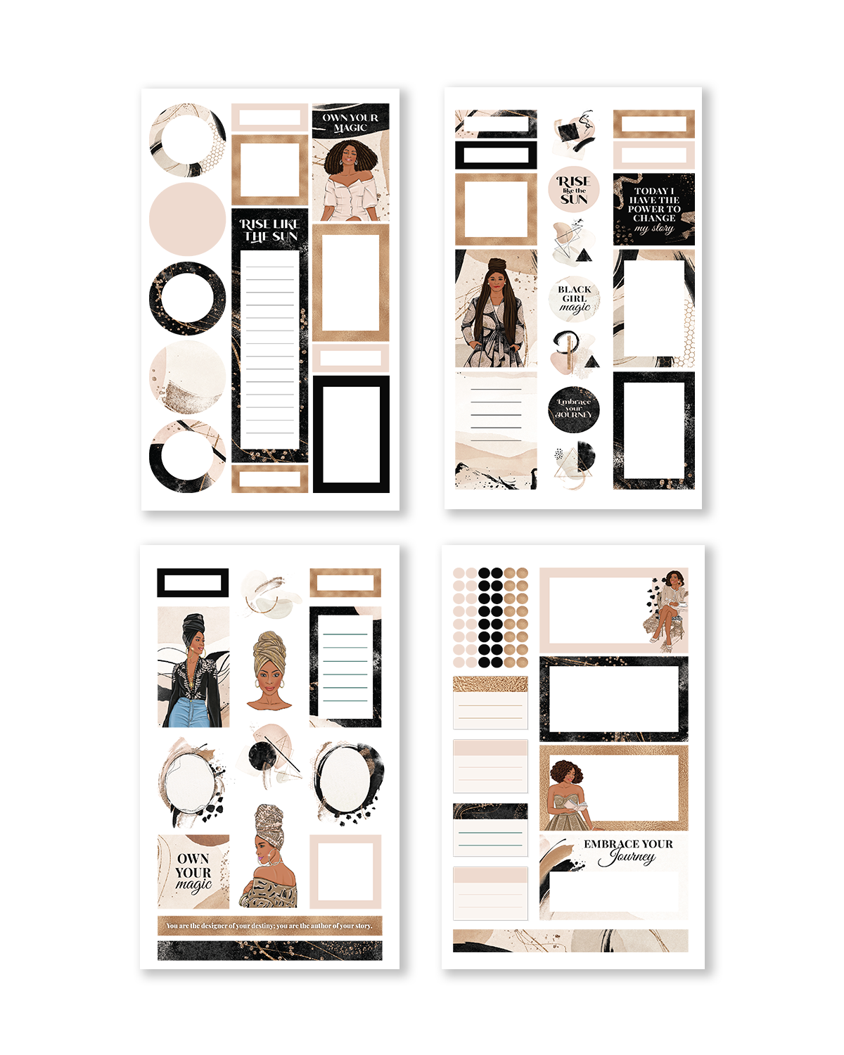 Black Gril Magic Sticker Book