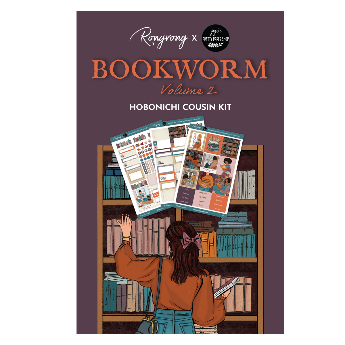 Shop Rongrong Bookworm Vol. 2 Hobonichi Sticker Kit