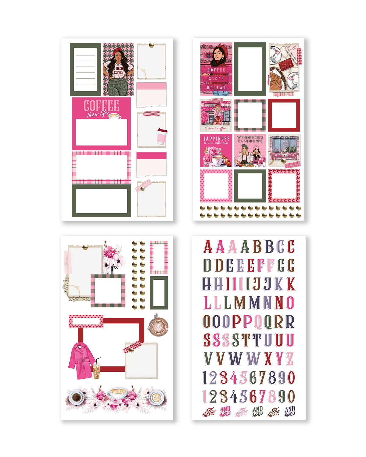 Shop Rongrong Coffee Queen 2 Digital Sticker Book for Goodnotes