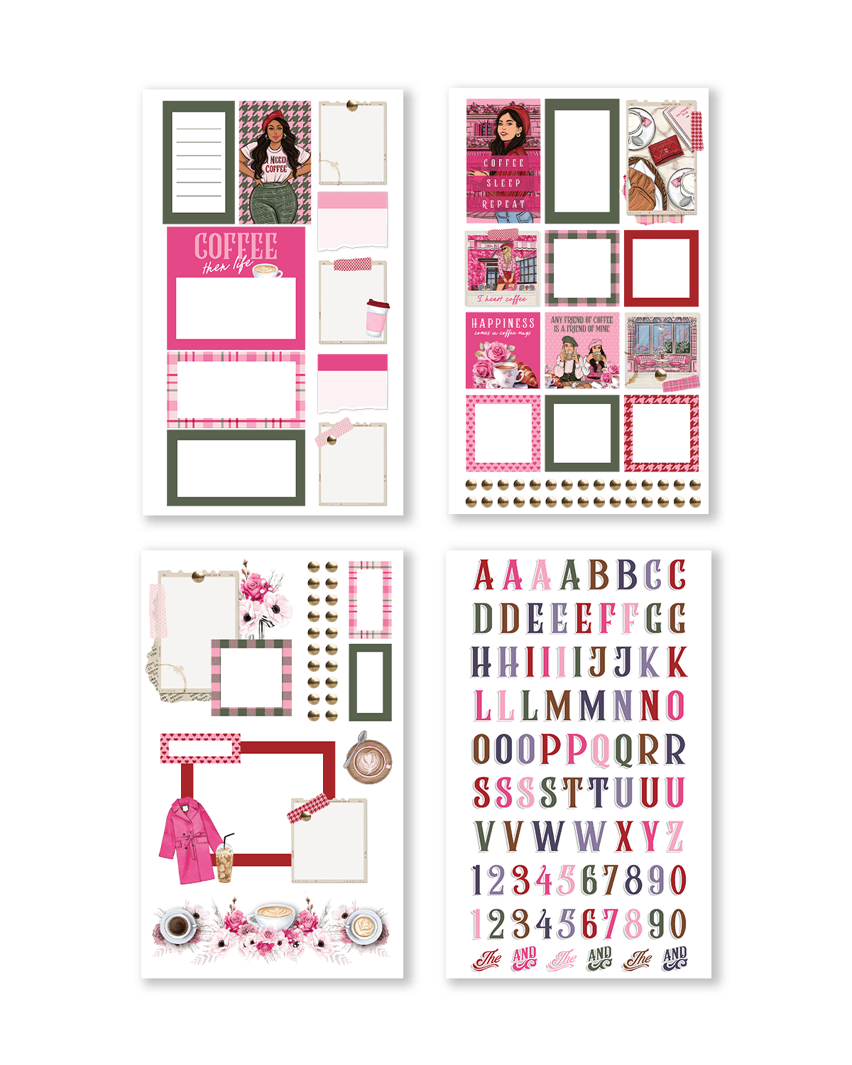 Shop Rongrong Coffee Queen 2 Digital Sticker Book for Goodnotes