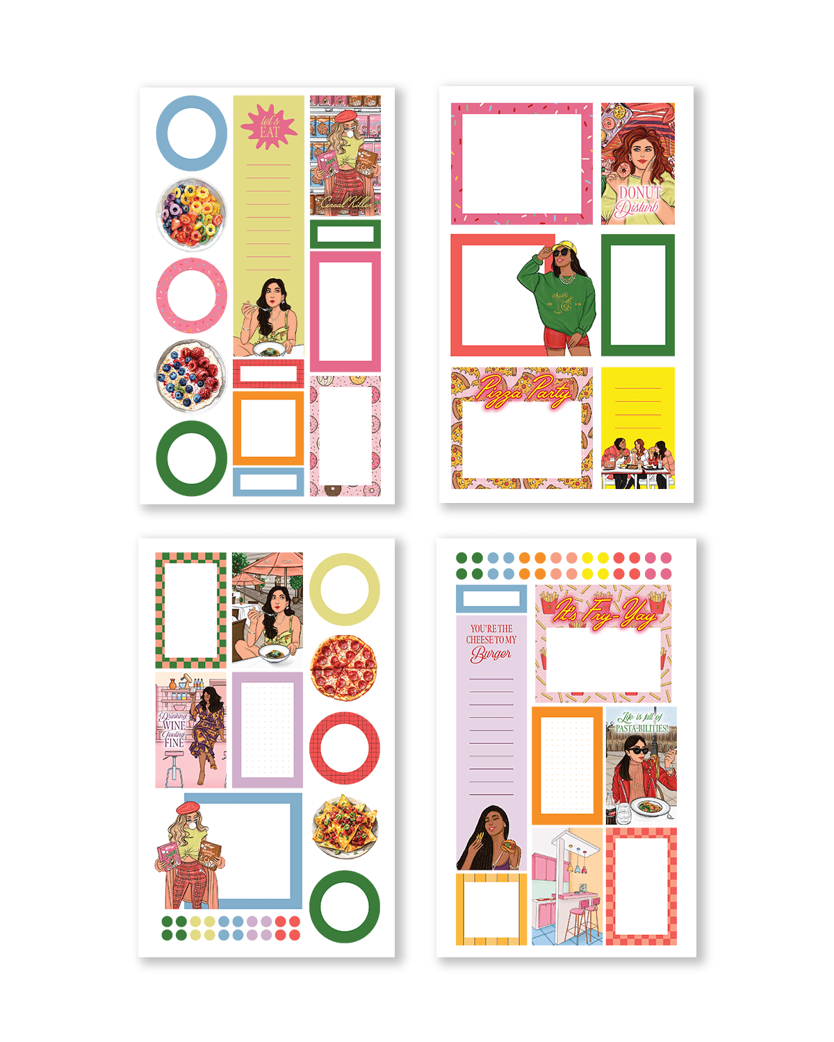 food-themed stickers