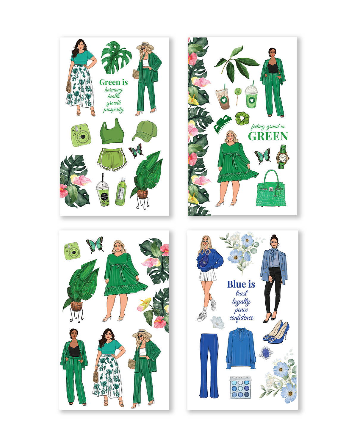 Shop Rongrong Rainbow Girls Digital Sticker Book