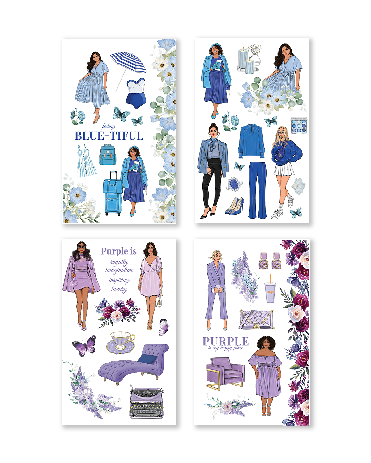 Shop Rongrong Rainbow Girls Digital Sticker Book