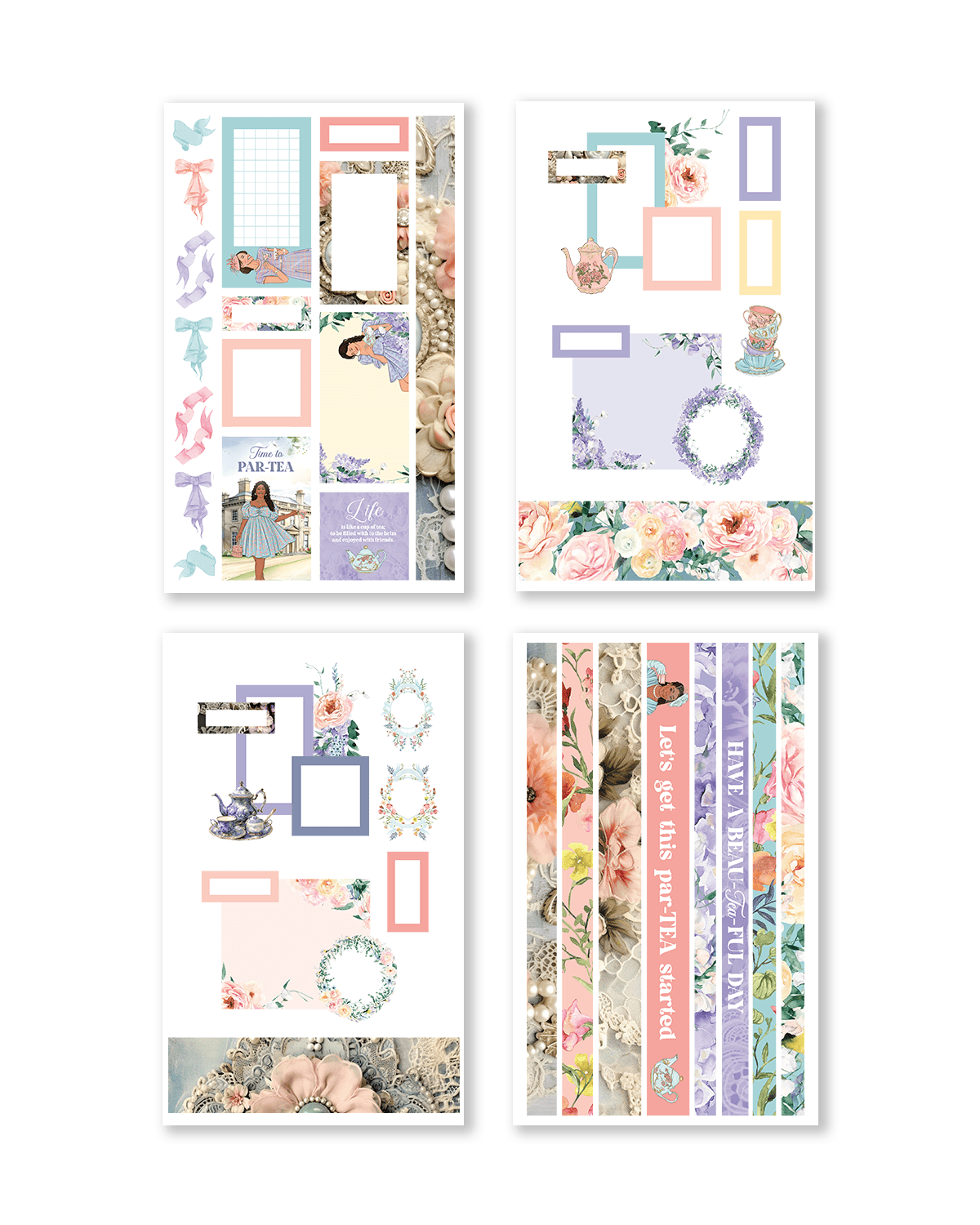 Shop Rongrong Tea Time Digital Sticker Book