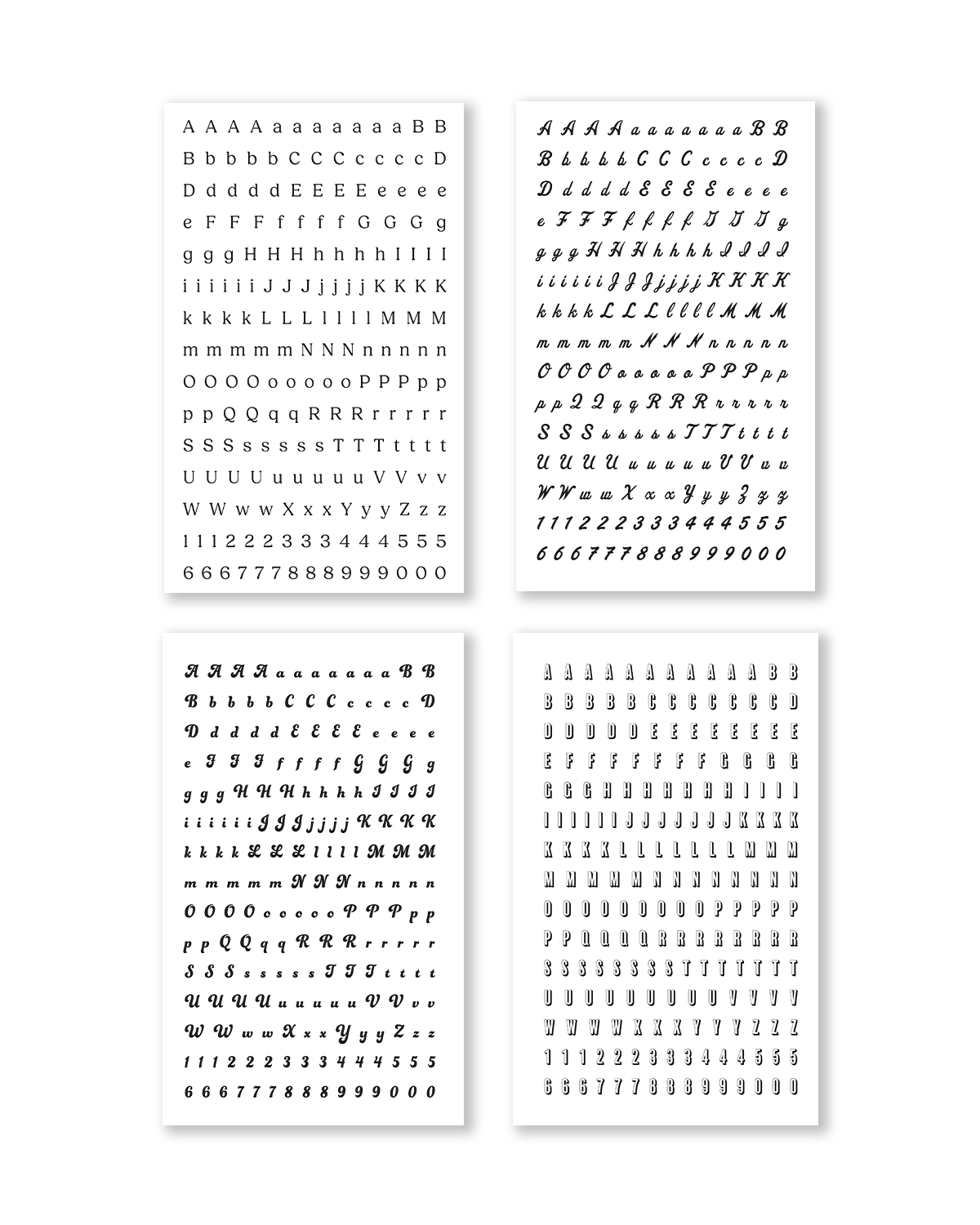 Alphabet Stickers for planner