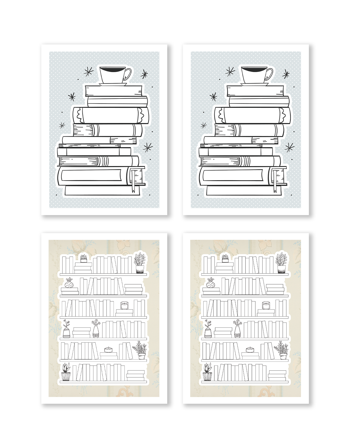 bookish sticker pack for bullet journal spreads