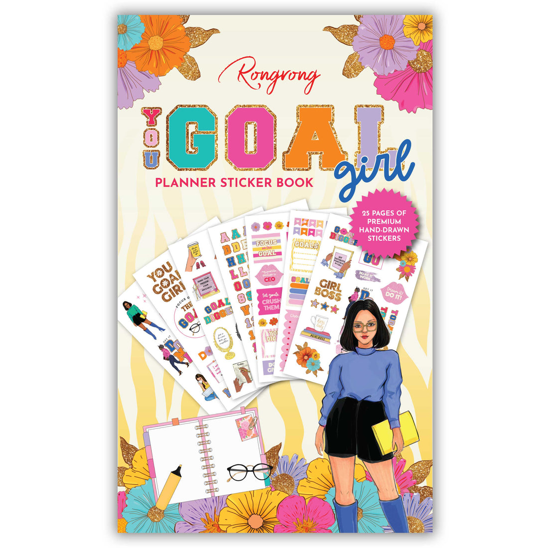 RR You Goal Girl Planner Sticker Book Cover