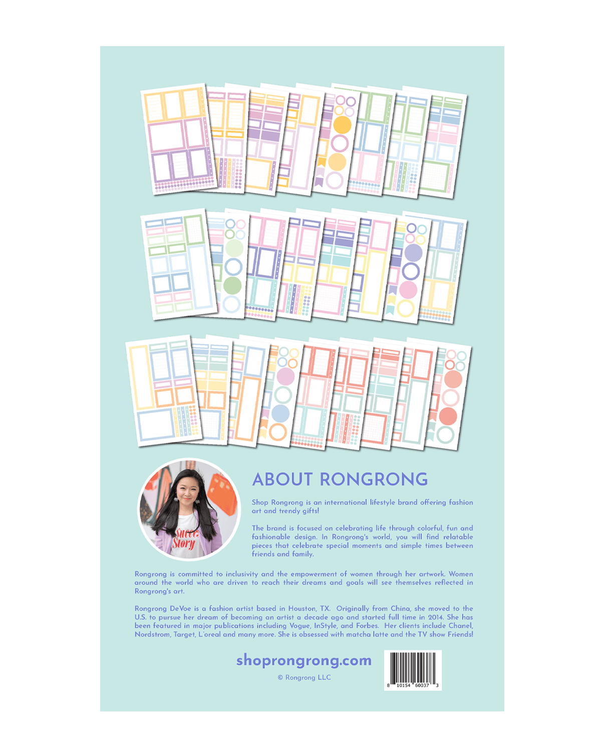 Shop Rongrong Pastel Palette Box Digital Sticker Book