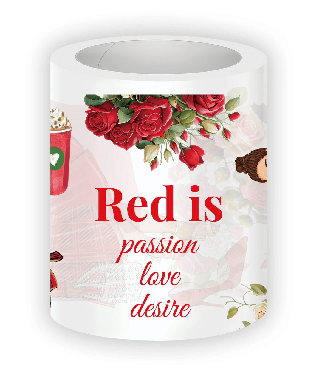 Red planner sticker