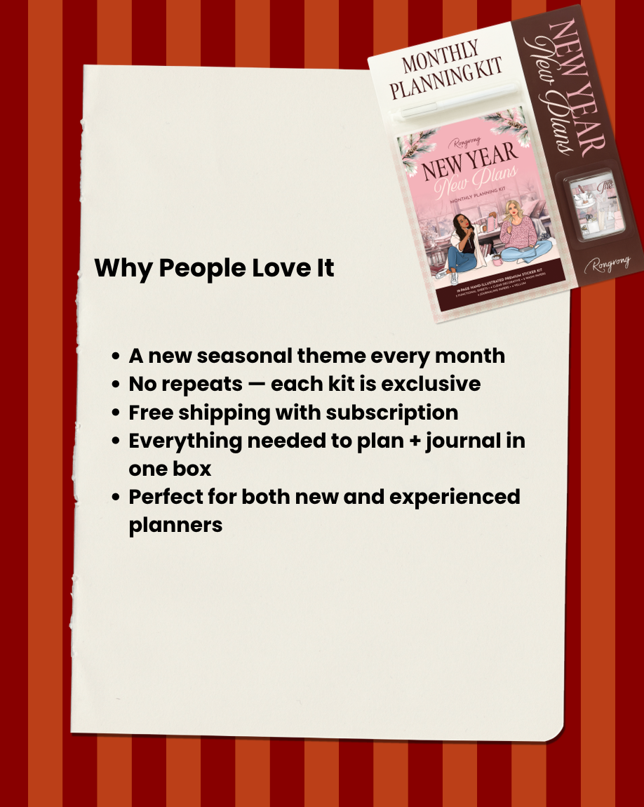 Monthly Planning Kit Subscription - 2026