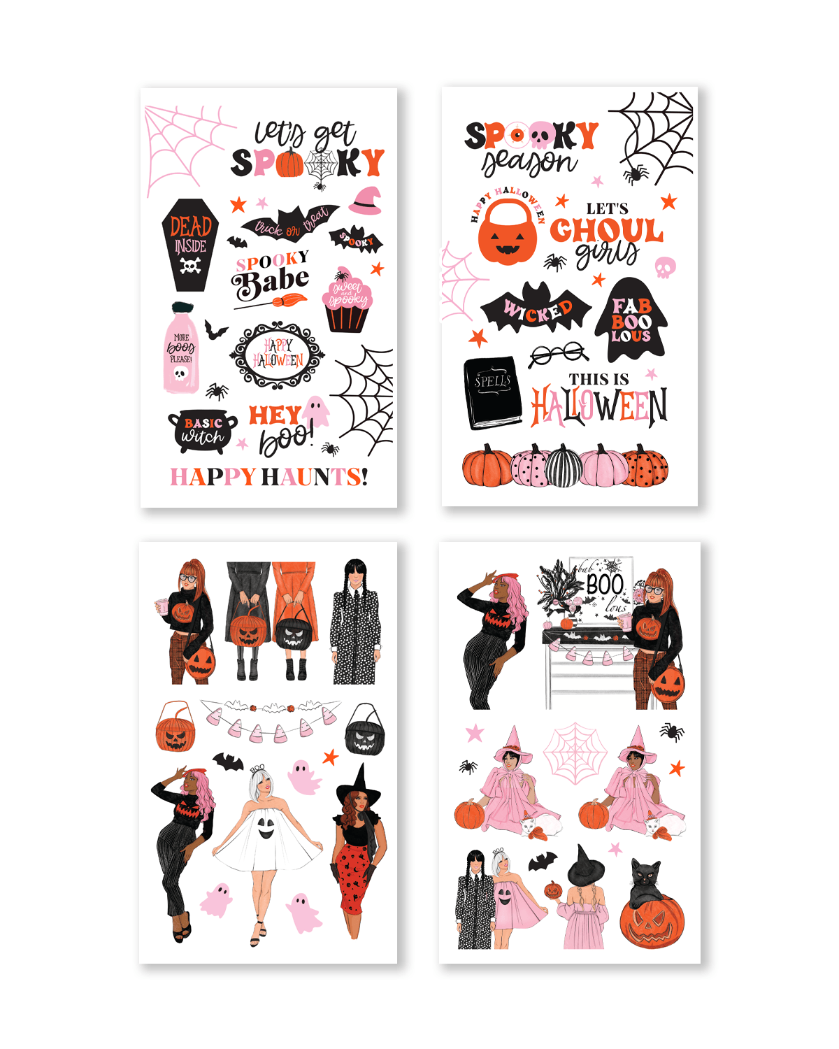 Shop Rongrong Hey Boo Digital Sticker Book for Pink Halloween
