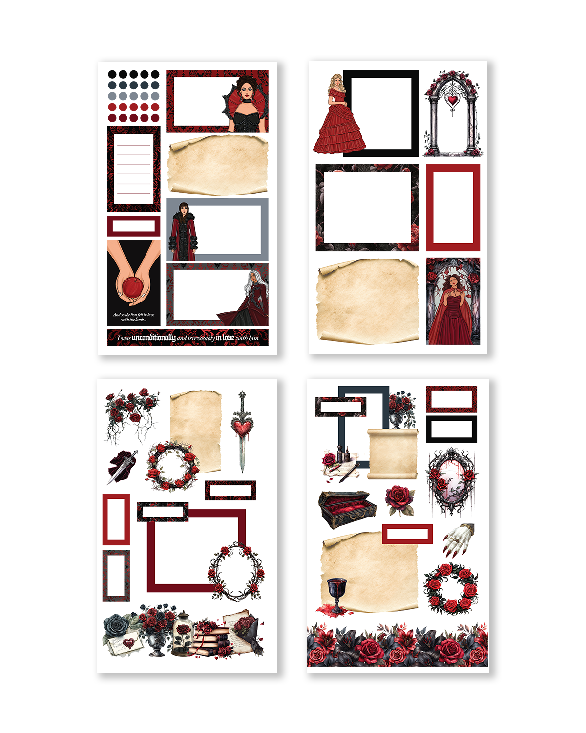 Vampire planner stickers.