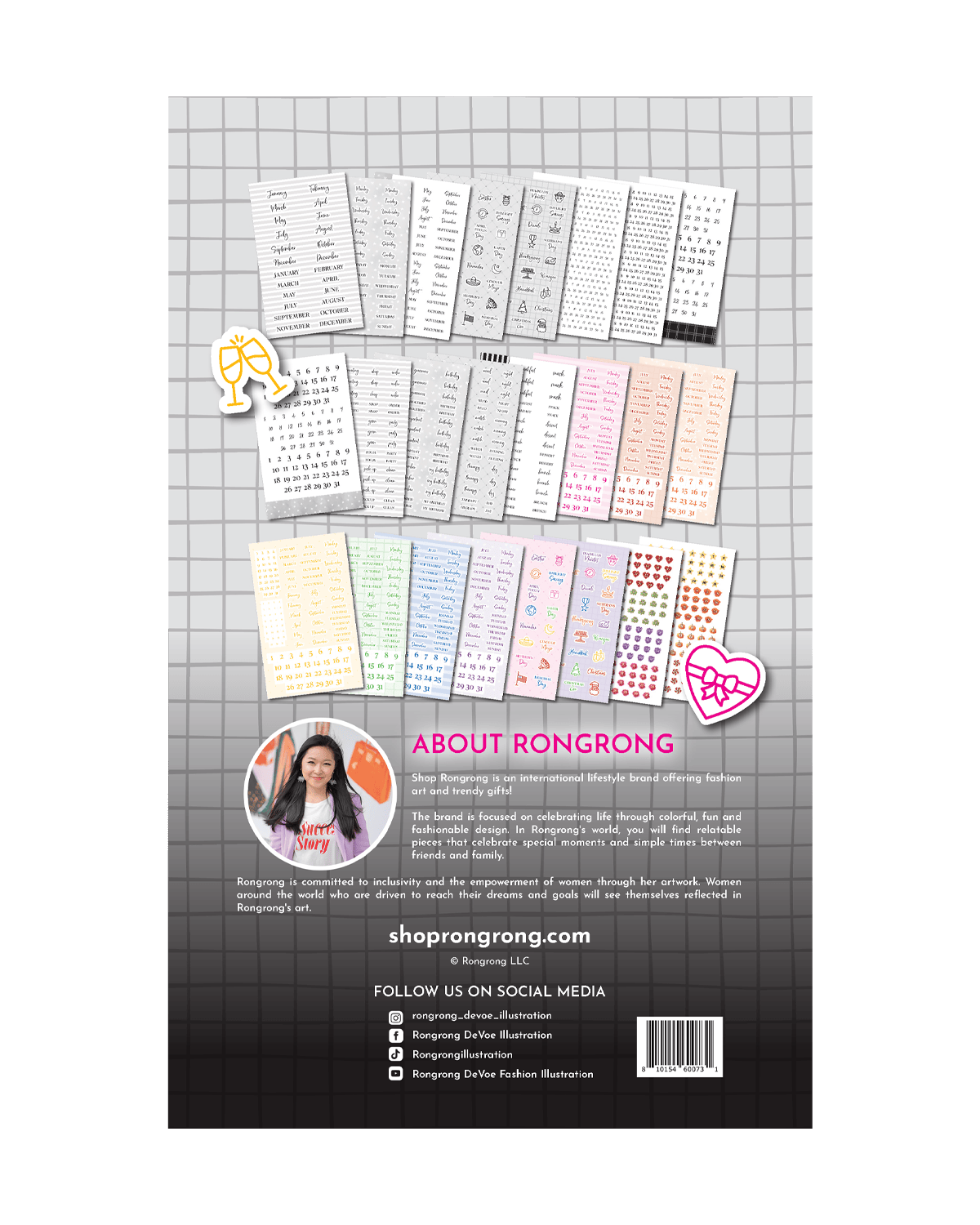 Time To Date sticker sheet back cover.