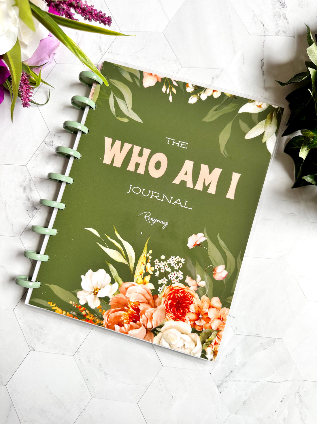 WHOAMIJOURNAL floral journal cover